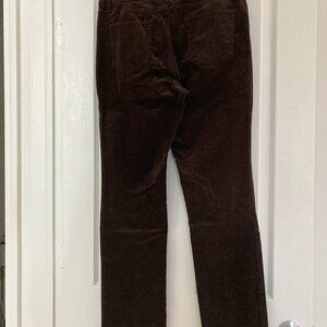 St Johns Bay Women's Corduroy Straight Leg Pants Brown Size 12 EUC